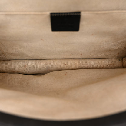 Gucci Calfskin Bamboo Web Large Dionysus Top Handle Bag Black Bright Evergreen Hibiscus Red 6 of 14