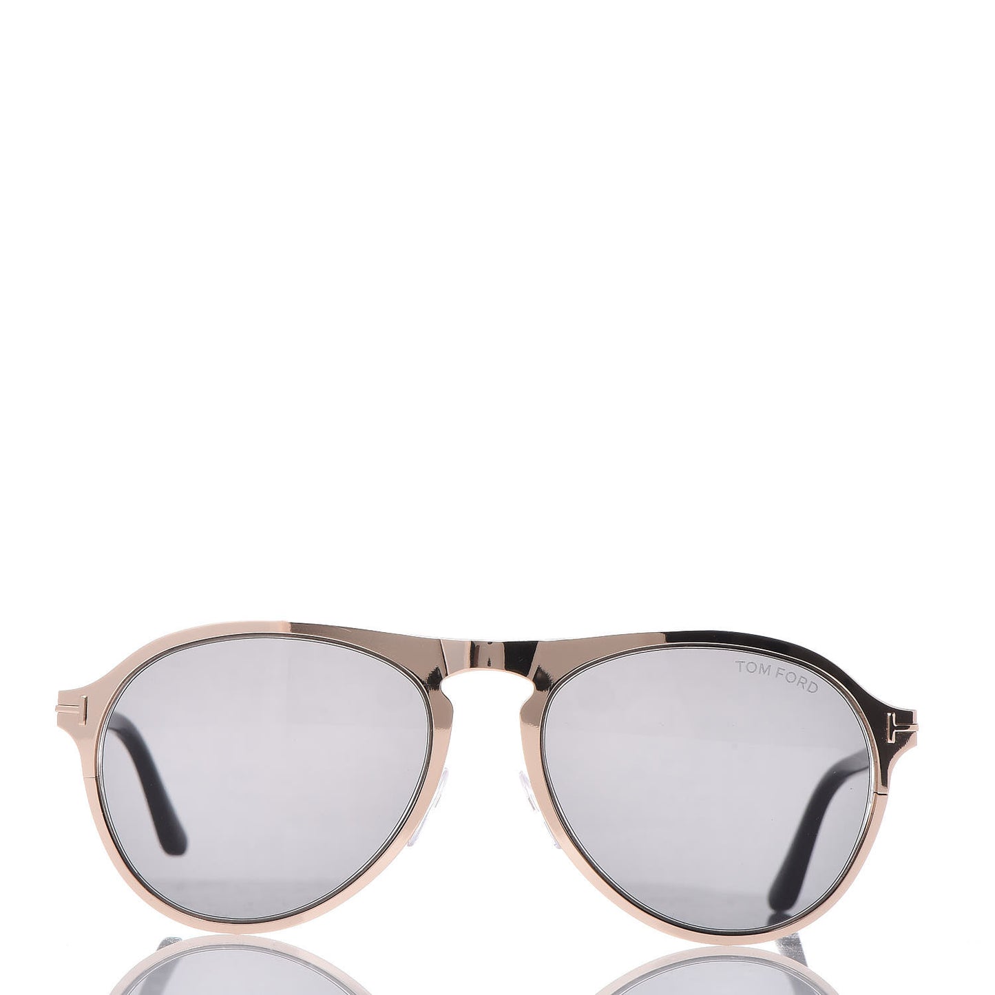 Bradburry Aviator Sunglasses TF525 Shiny Rose Gold Smoke