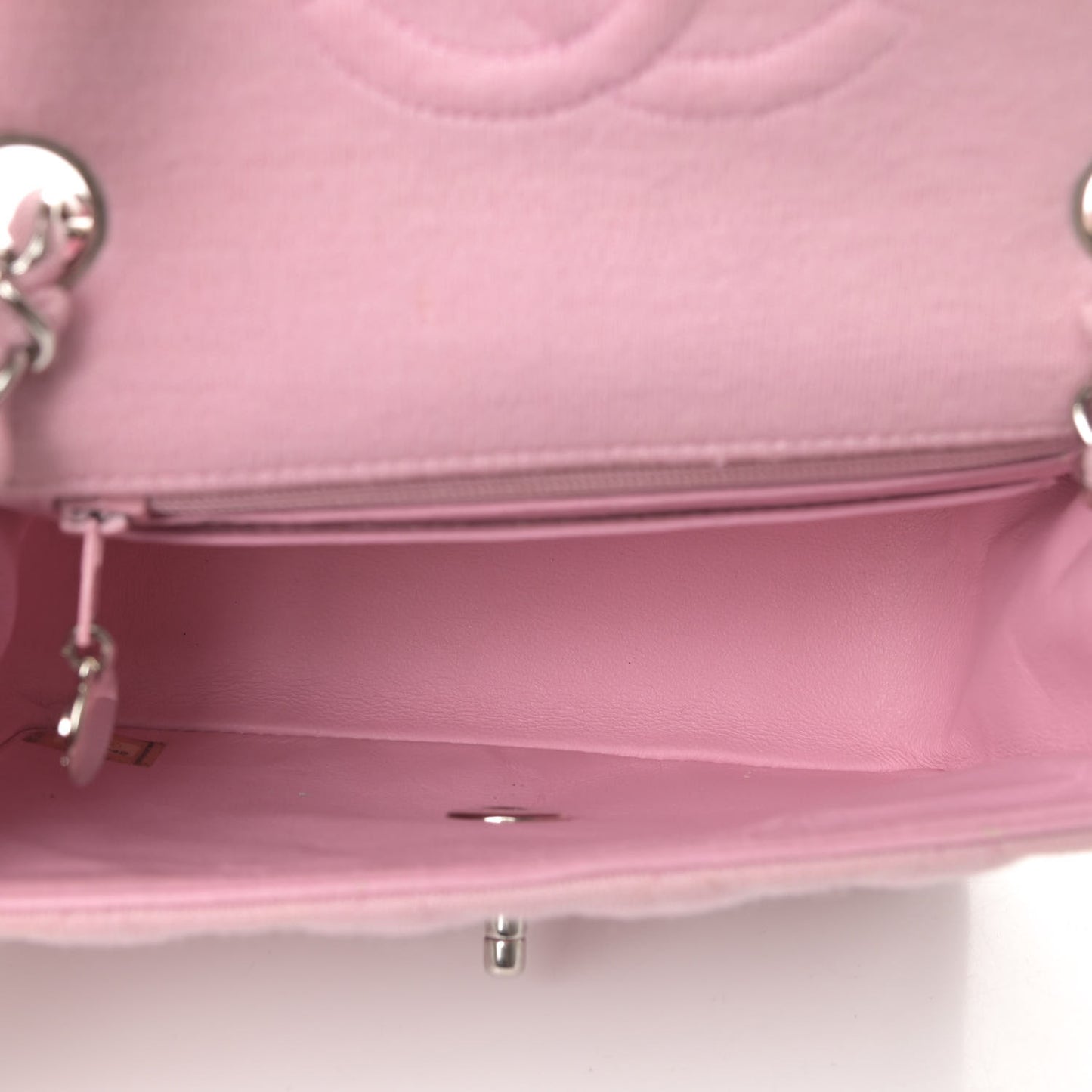Jersey Quilted Mini Square Flap Pink