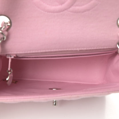 Chanel Jersey Quilted Mini Square Flap Pink 5 of 16
