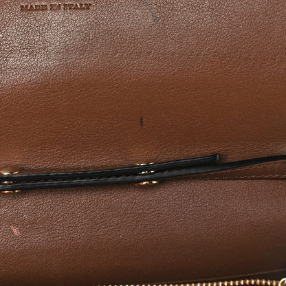 Burberry Calfskin Horseferry Check Henley Wallet On Chain Tan 10 of 11