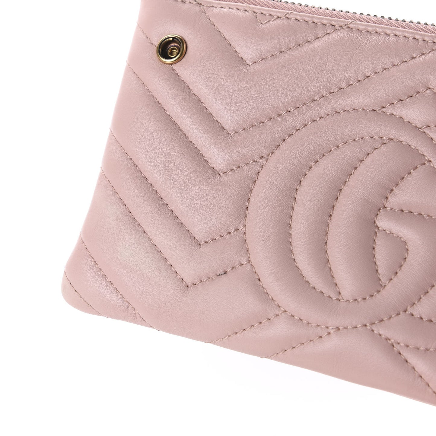 Calfskin Matelasse Small GG Marmont Double Zip Shoulder Bag Perfect Pink