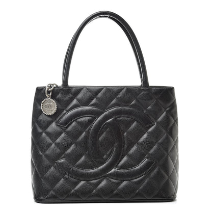 Chanel Caviar Quilted Medallion Tote Black 1 of 13