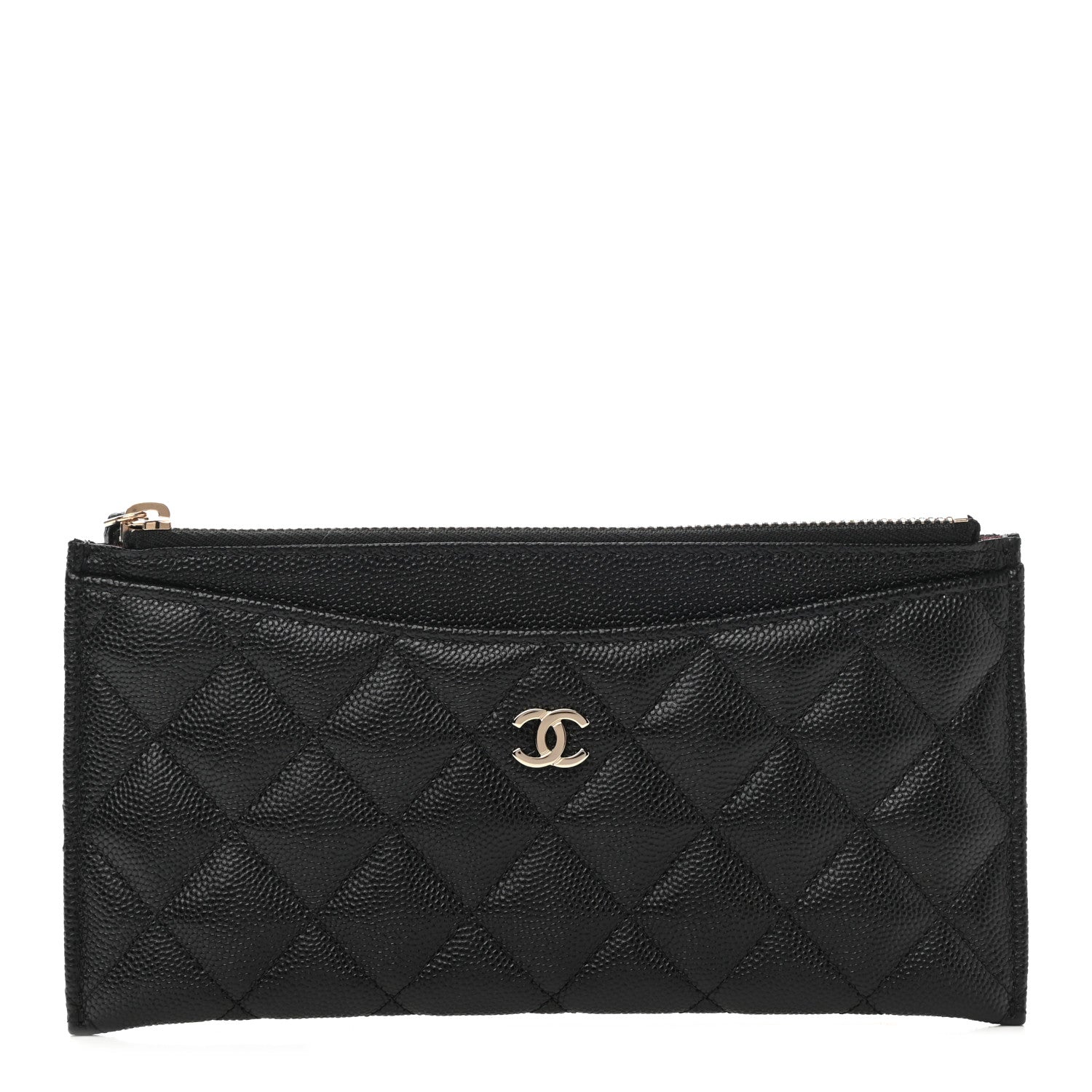 Chanel Caviar Quilted Classic Zip Pouch Black 1 of 6