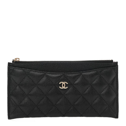 Chanel Caviar Quilted Classic Zip Pouch Black 1 of 6