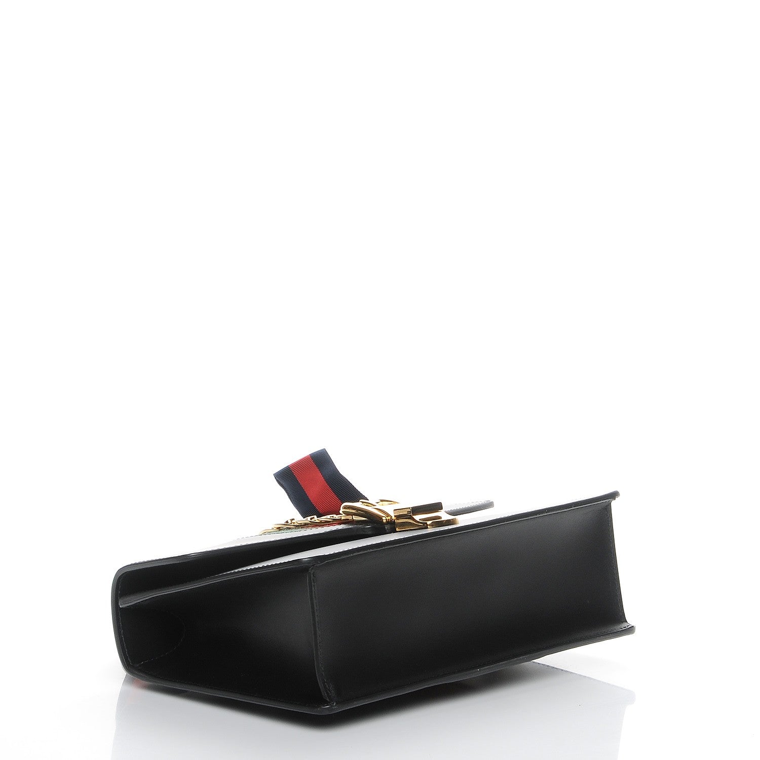 Gucci Calfskin Small Sylvie Shoulder Bag Black 4 of 7
