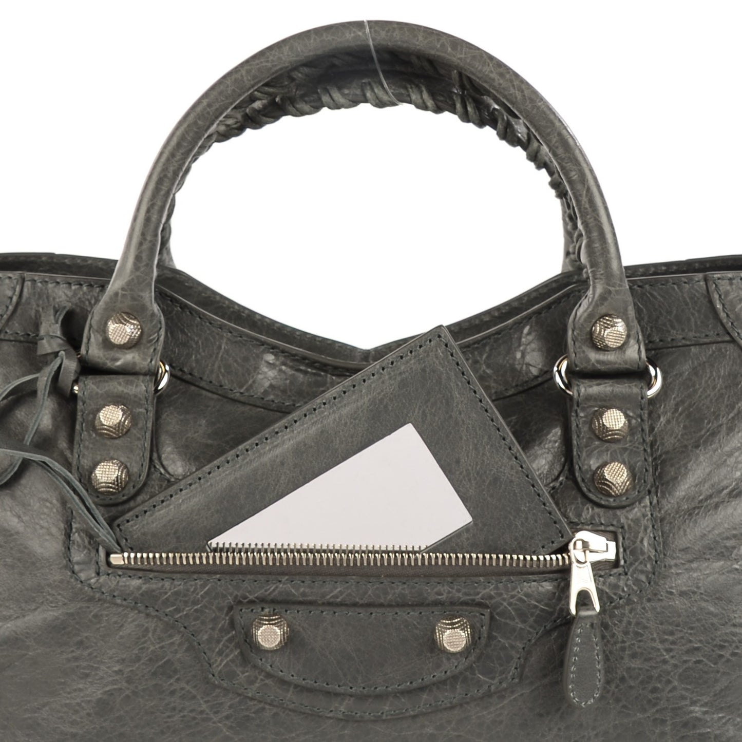 Agneau Giant 12 Silver Hardware City Gris Tarmac