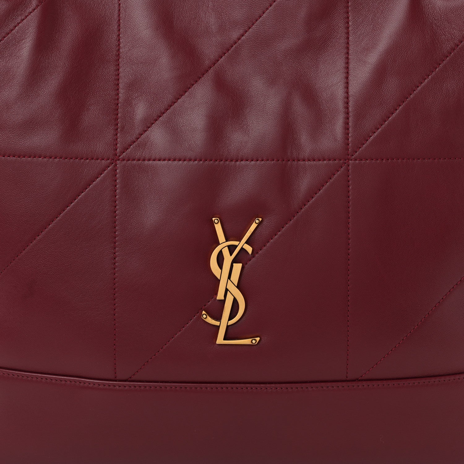 Saint Laurent Lambskin Medium Jamie Shopping Tote Bordeaux 9 of 11