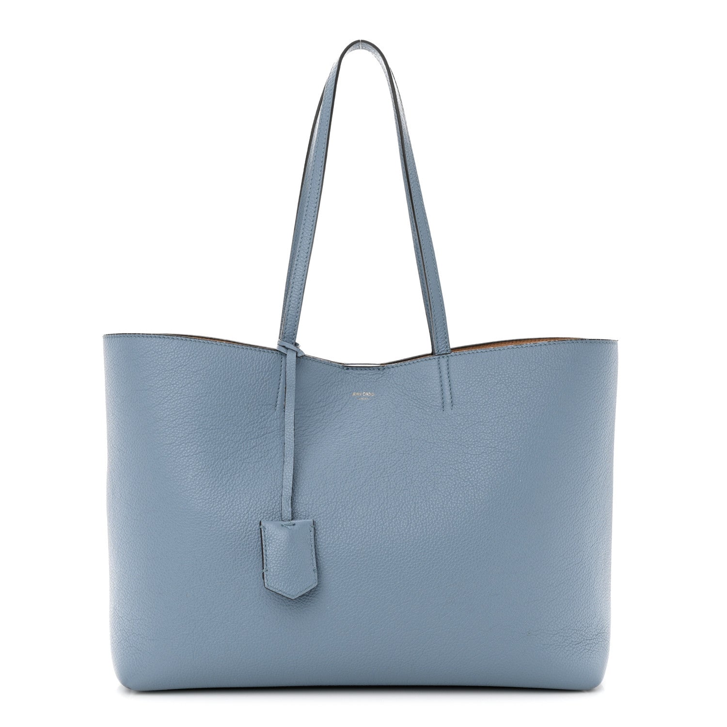 Jimmy Choo Grainy Calfskin Nine2Five East West Tote Smoky Blue 1 of 22