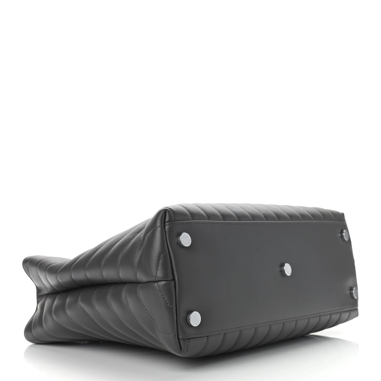 Calfskin Y Quilted Monogram Large Loulou Shopper Storm