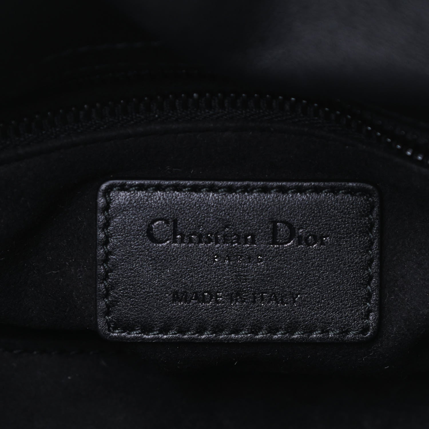 Christian Dior Smooth Calfskin Embroidered Mini Lady Dior Green Black 7 of 10
