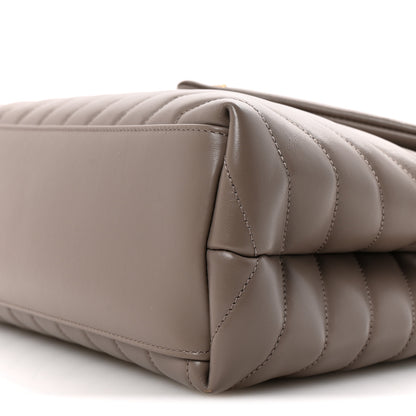 Saint Laurent Calfskin Y Quilted Monogram Medium Loulou Chain Satchel Greyish Brown 11 of 11