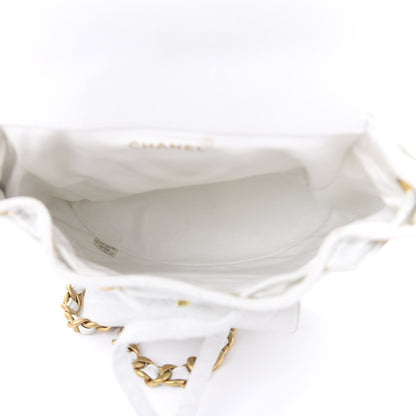Chanel Lambskin Quilted Backpack White 4 of 11