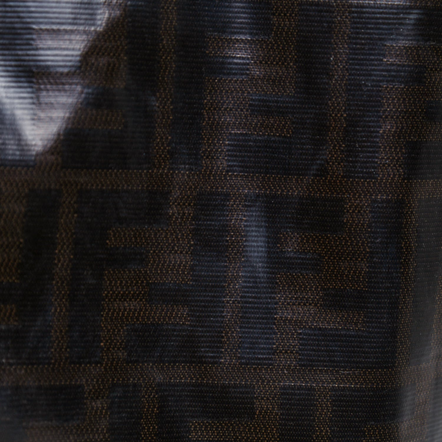 Fendi Zucca Spalmati Matrioska Large Roll Tote Tobacco Black 14 of 17