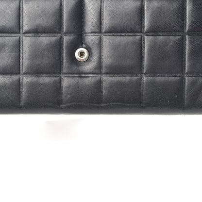 Chanel Lambskin Quilted Chocolate Bar Long Wallet Black 9 of 13
