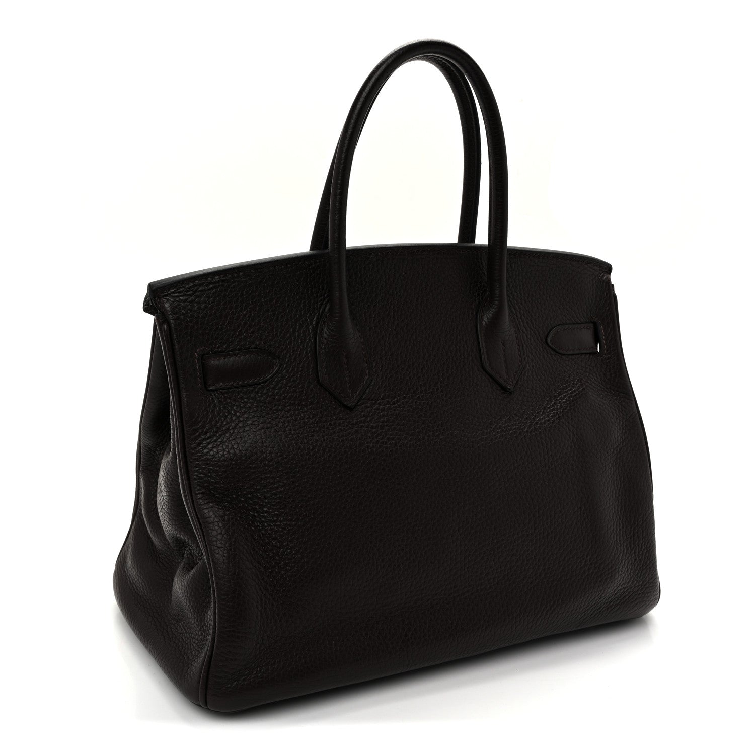 Hermes Taurillon Clemence Birkin 30 Chocolate 3 of 12