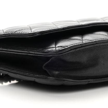 Chanel Lambskin Quilted Wallet On Chain WOC Black 9 of 14
