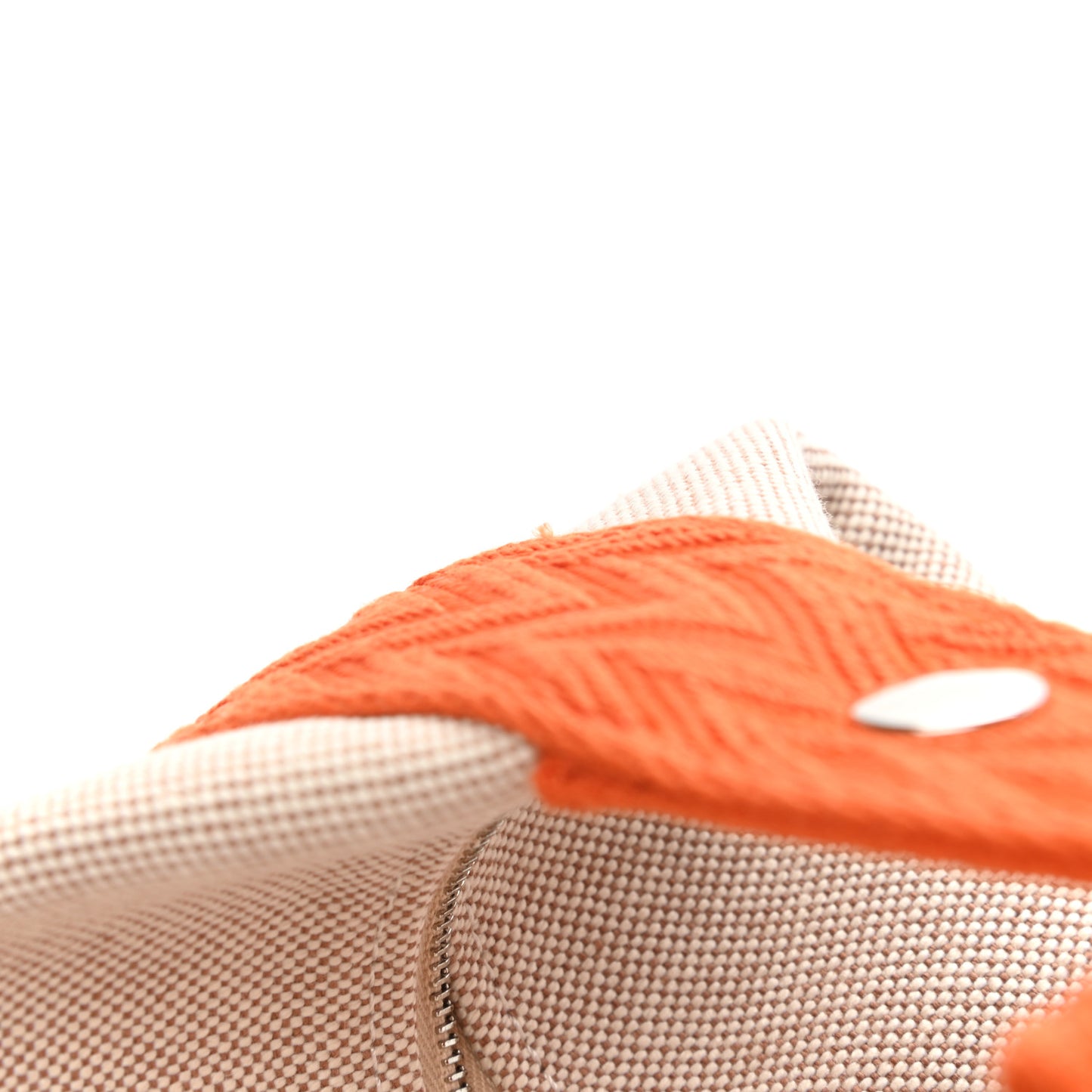 Canvas Small Bride-A-Brac Pouch Natural Orange