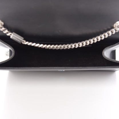Saint Laurent Calfskin Embellished Medium Monogram Kate Satchel Black 5 of 11