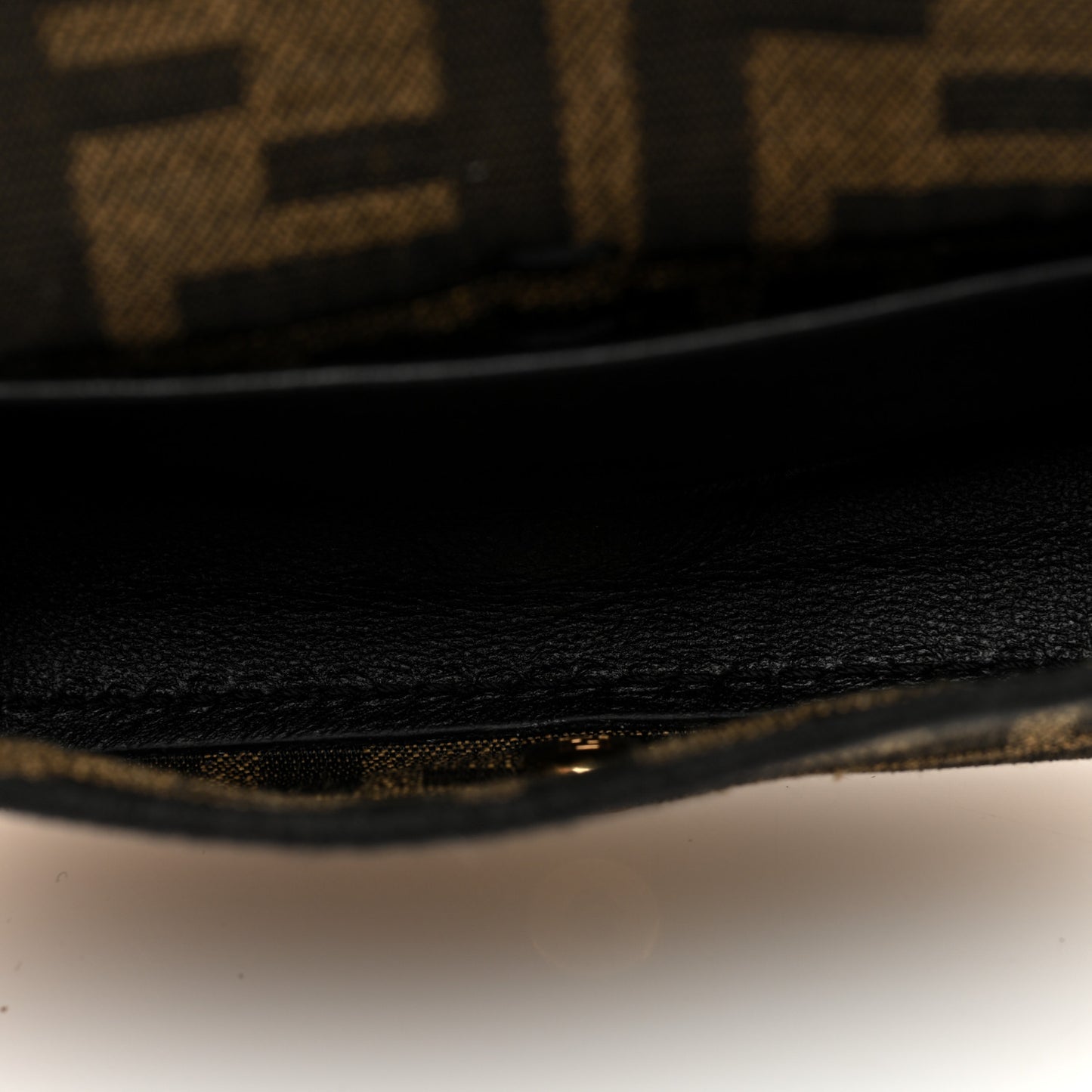 Fabric Jacquard FF 1974 Nano Baguette Charm Tobacco Moro Black