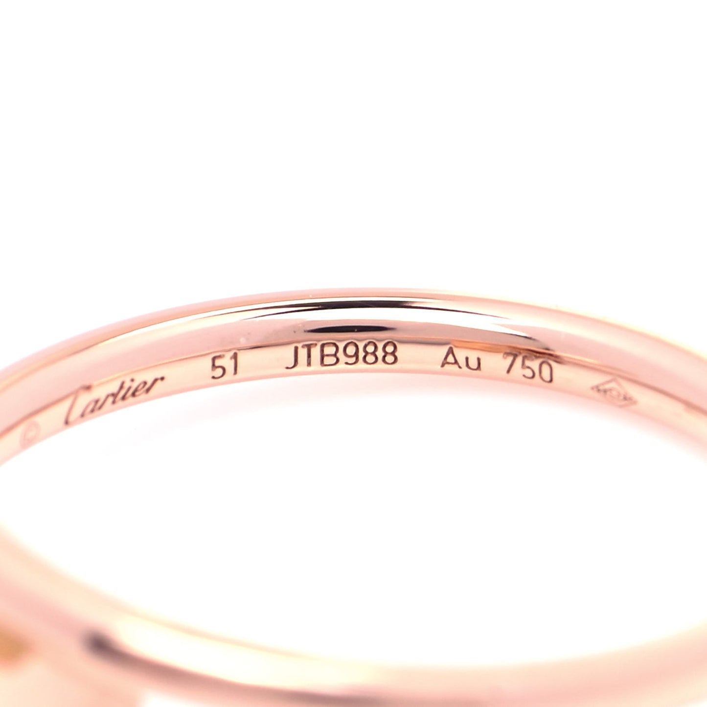18K Pink Gold Small Juste Un Clou Ring 51 5.75