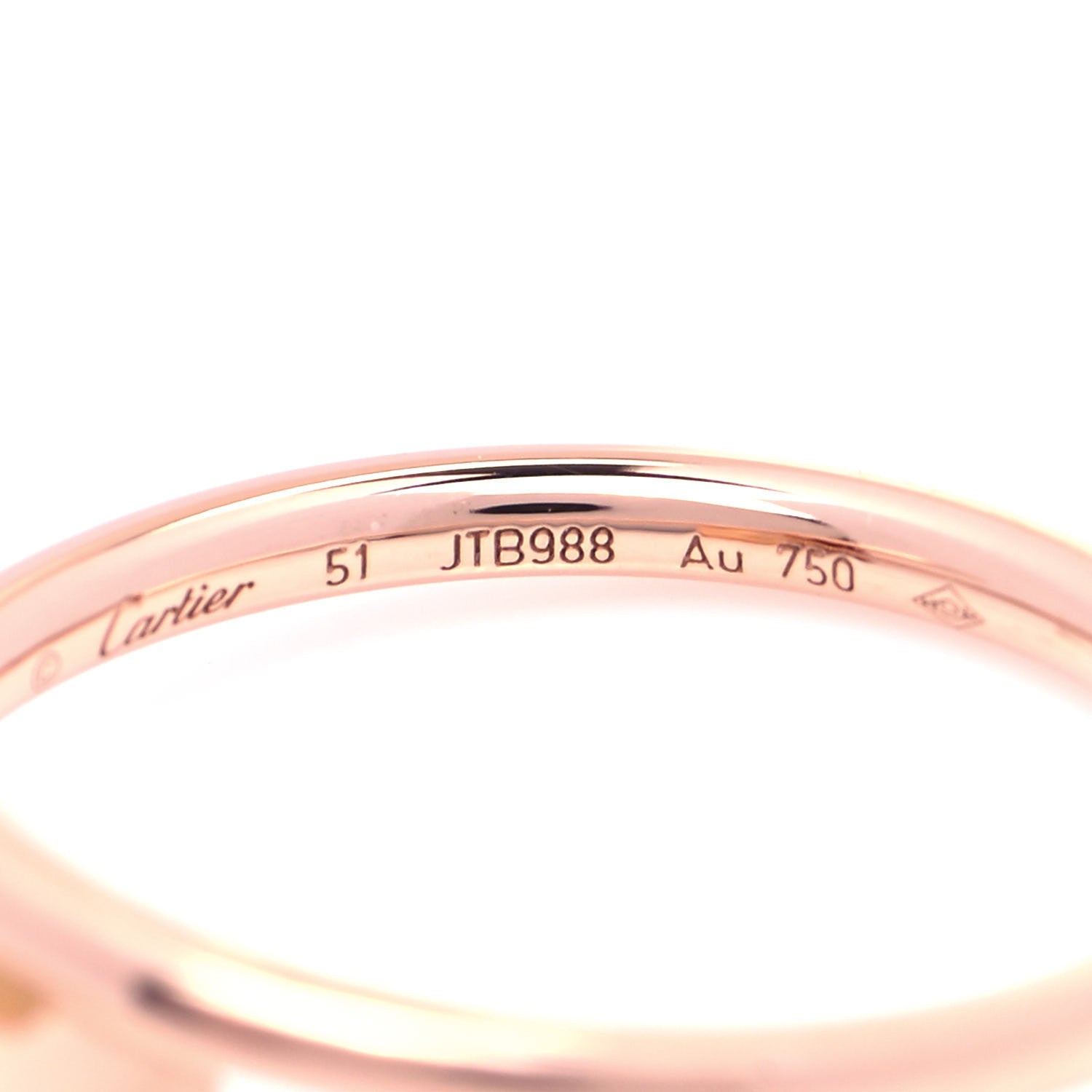 Cartier 18K Pink Gold Small Juste Un Clou Ring 51 5.75 4 of 5