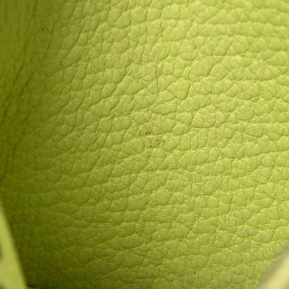 Hermes Chevre Mysore Evelyne Coin Purse Vert Anis 9 of 9