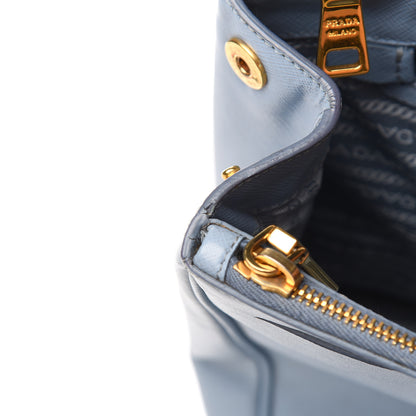 Prada Saffiano Medium Galleria Double Zip Tote Aviazione 10 of 20