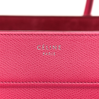 Celine Grained Calfskin Medium Phantom Luggage Fuchsia 10 of 21