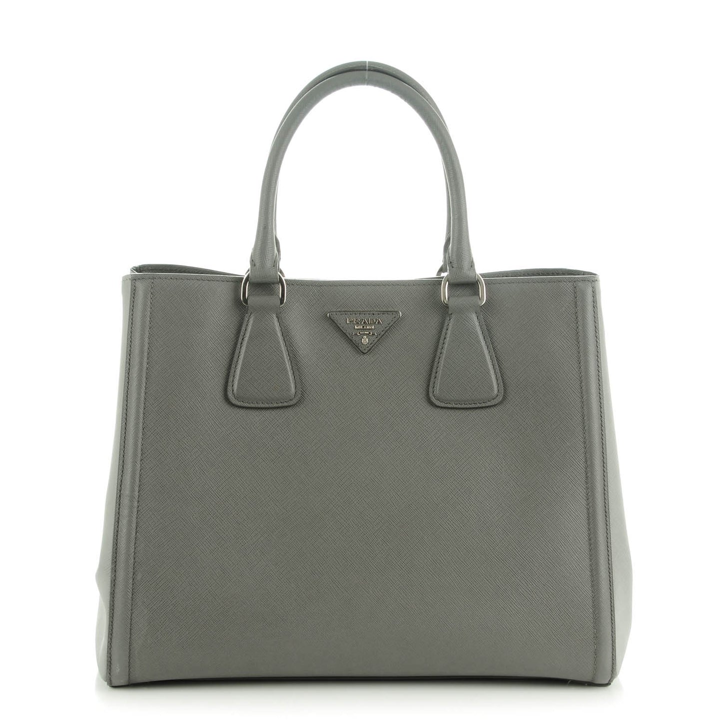 Saffiano Lux Bi-Color Tote Marmo Nube