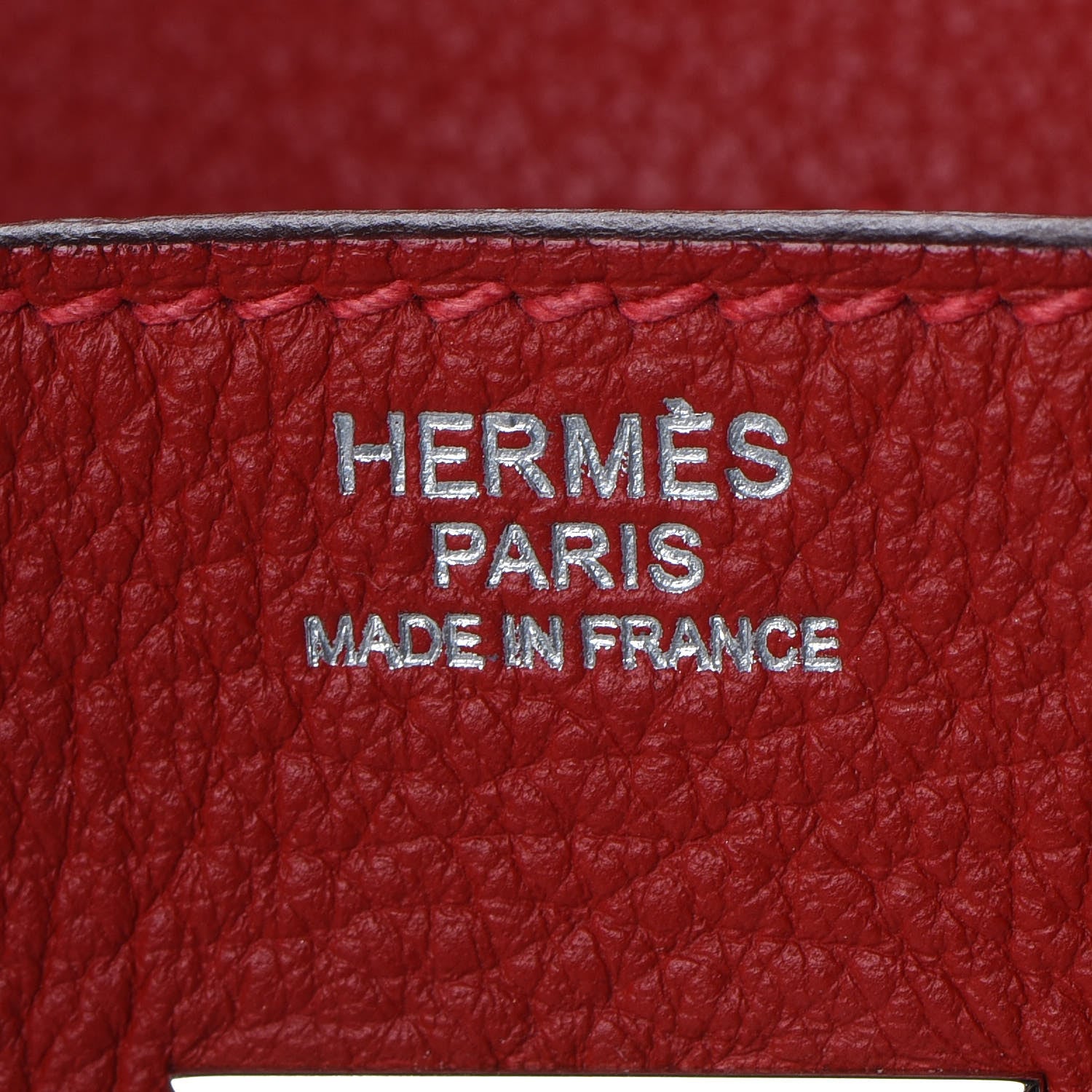 Hermes Taurillon Clemence Birkin 30 Rouge Casaque 20 of 31