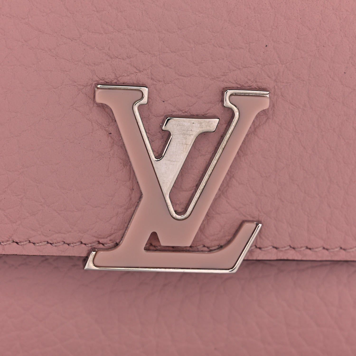 Louis Vuitton Taurillon Capucines Compact Wallet Magnolia 9 of 11