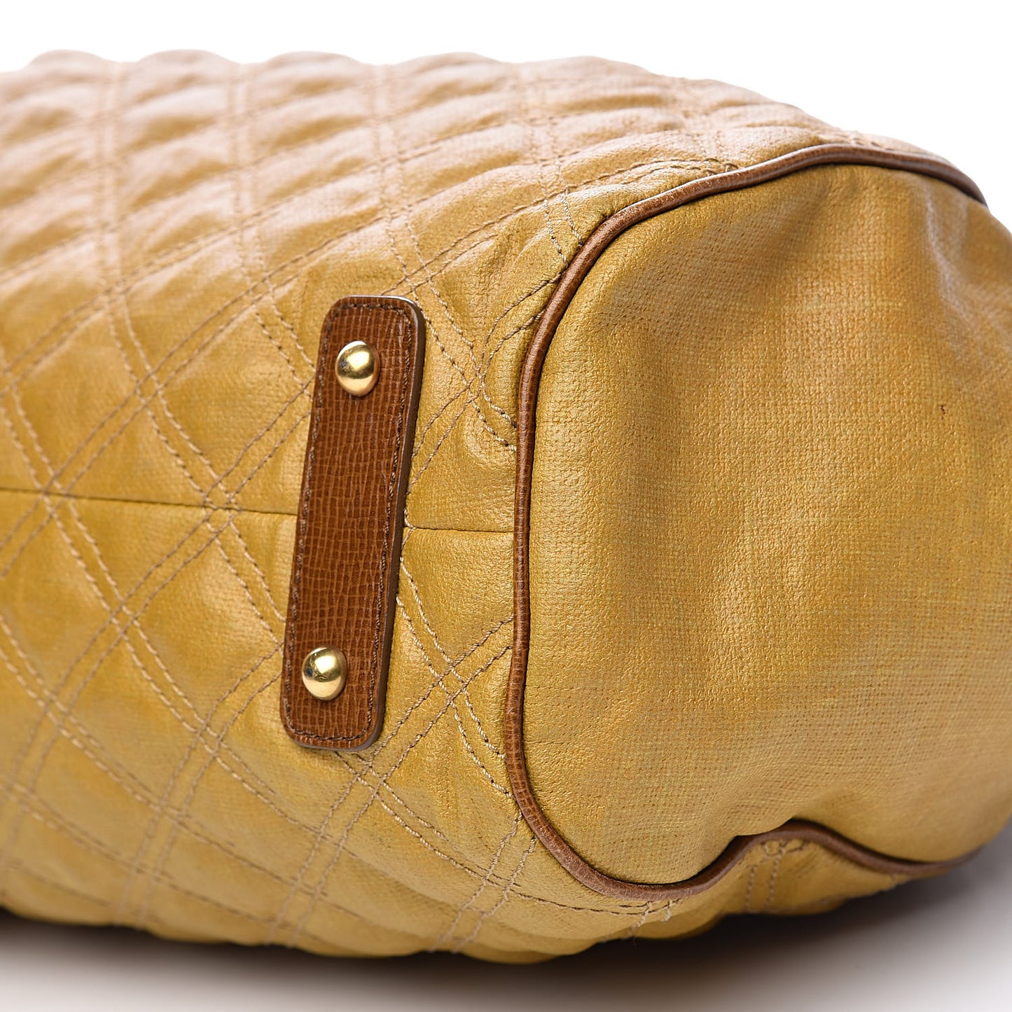 Coated Canvas Quilted Stam Tan