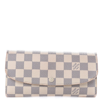 Louis Vuitton Damier Azur Emilie Wallet 1 of 9