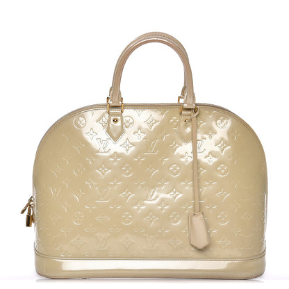 Louis Vuitton Vernis Alma GM Blanc Corail 1 of 17