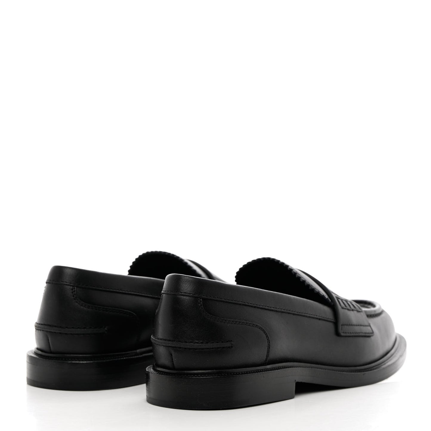 Calfskin Karligraphy Loafers 37 Black
