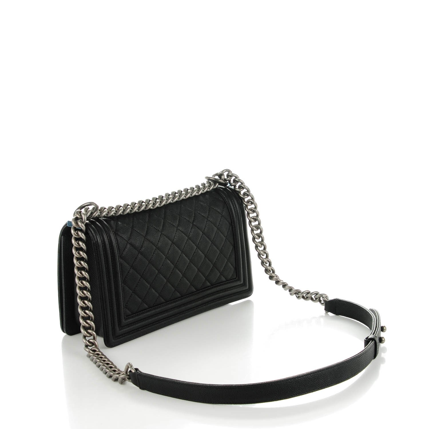 Chanel Caviar Quilted Medium Boy Flap Black 3 of 8