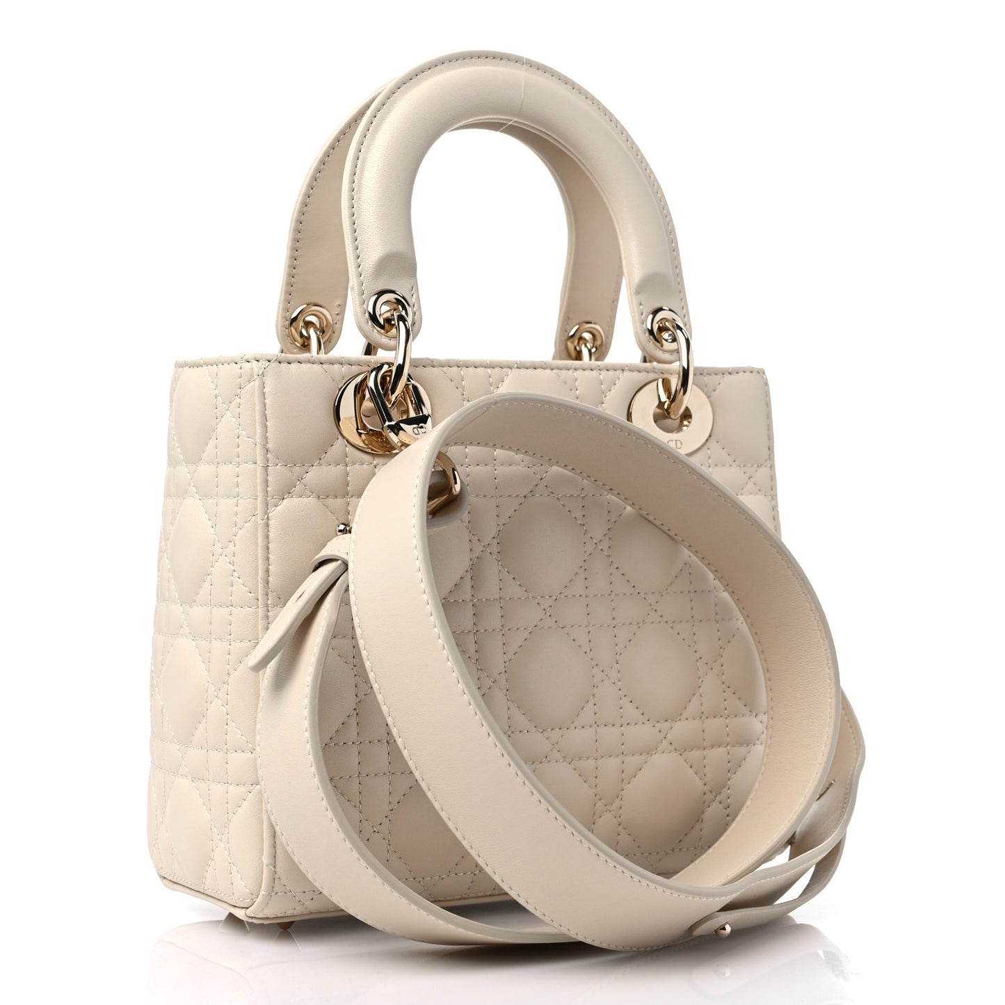 Lambskin Cannage Small My ABC Lady Dior Beige