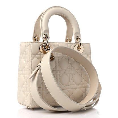 Christian Dior Lambskin Cannage Small My ABC Lady Dior Beige 2 of 8
