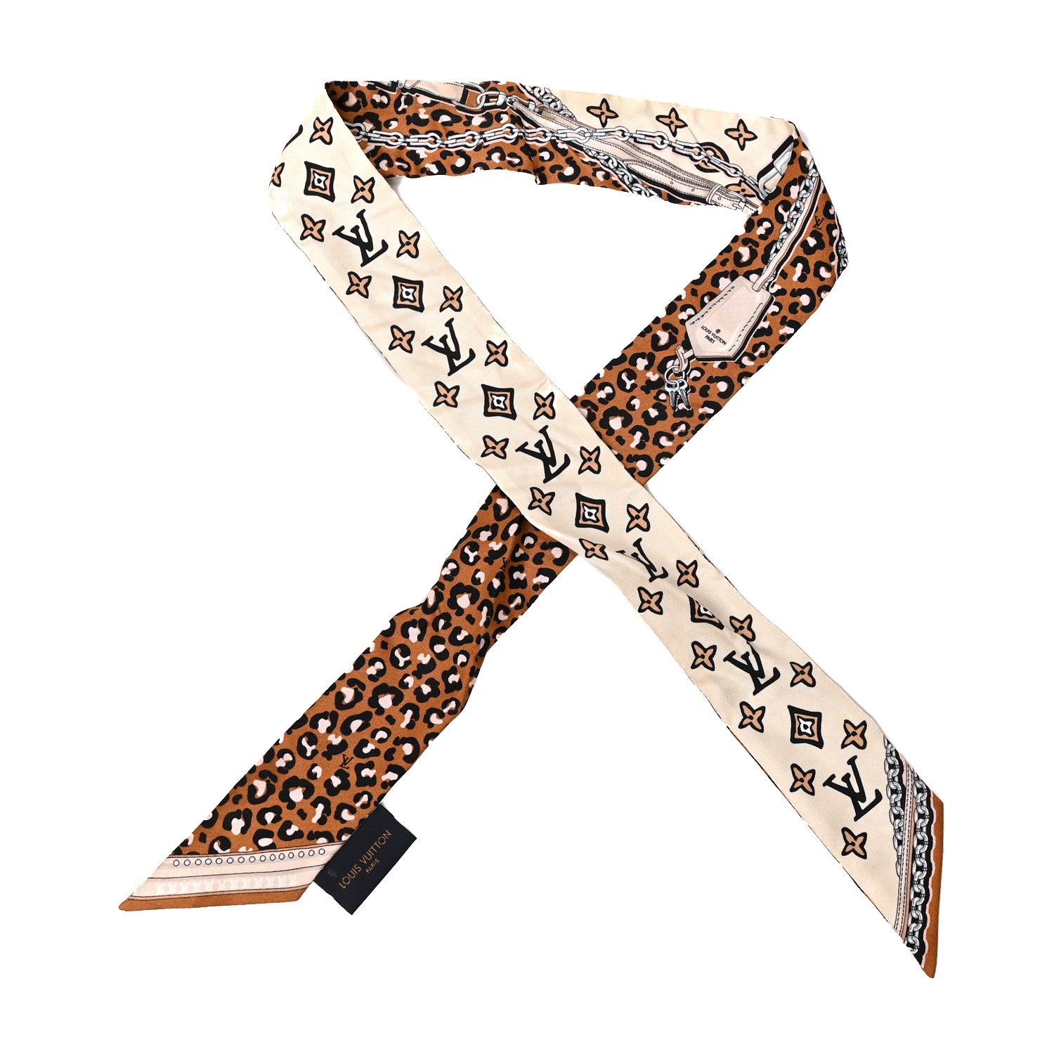 Louis Vuitton Silk Monogram Wild At Heart BB Bandeau Cream 1 of 3