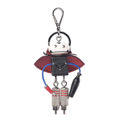 Prada Saffiano Vlad Trick Keychain 1 of 3