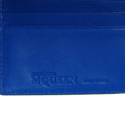 Alexander McQueen Leather Embossed Ribcage Billfold Wallet 6 of 7