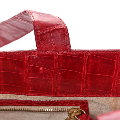 Nancy Gonzalez Crocodile Shoulder Bag Red 9 of 10