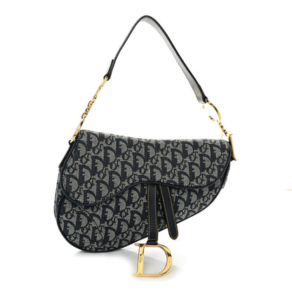 Christian Dior Monogram Saddle Bag Blue 1 of 11