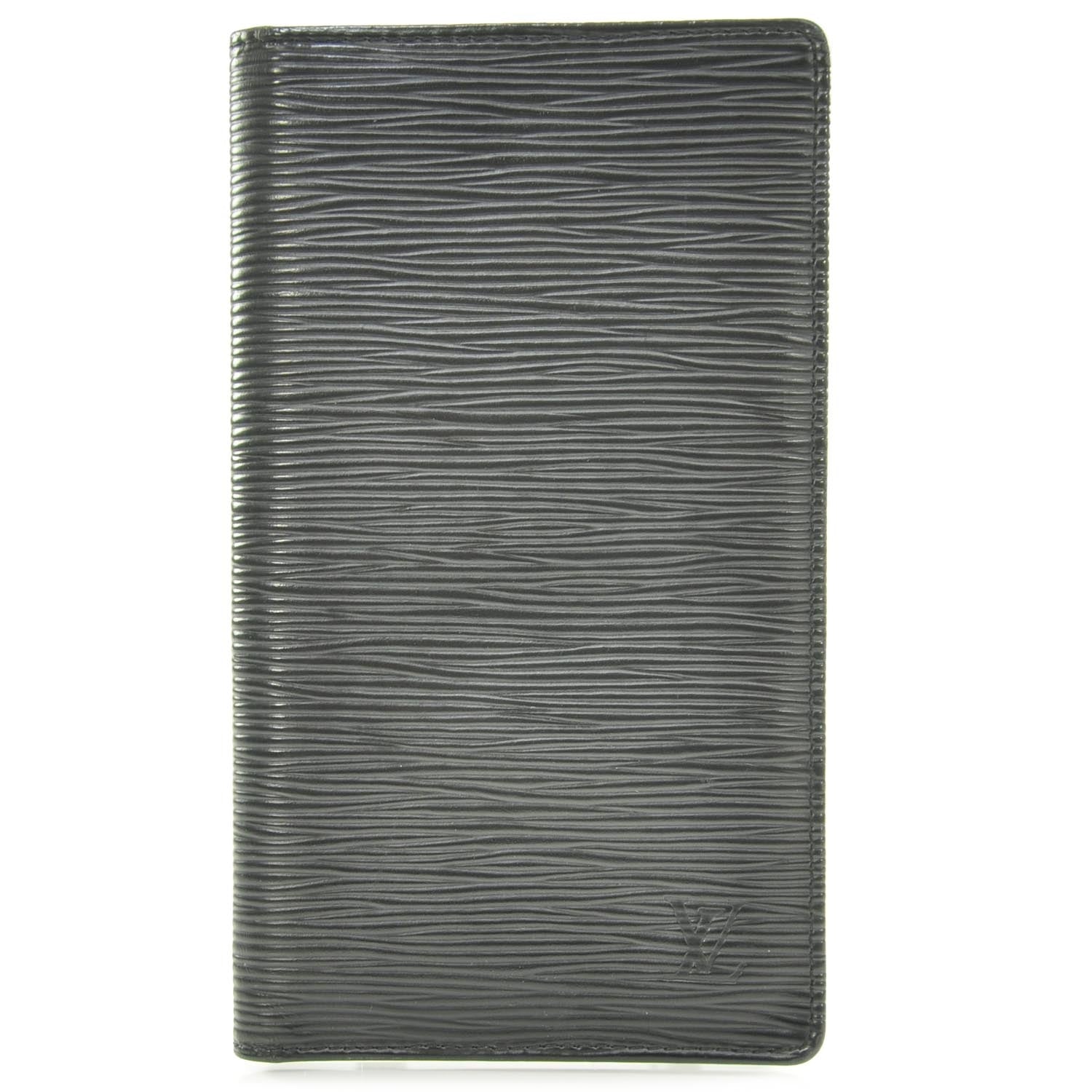 Louis Vuitton Epi Checkbook Wallet Black 1 of 8