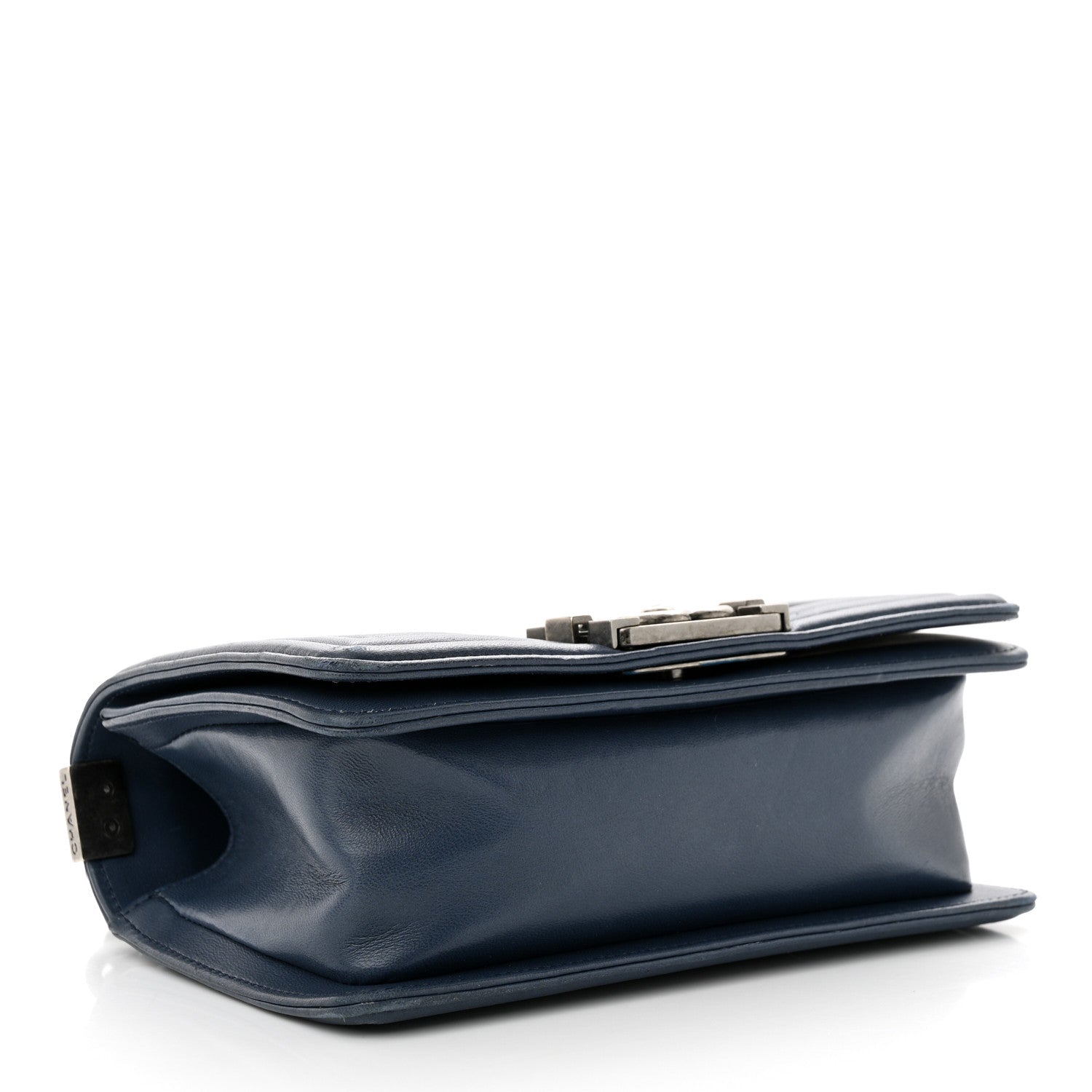 Chanel Lizard Calfskin Small Boy Flap Blue 4 of 11