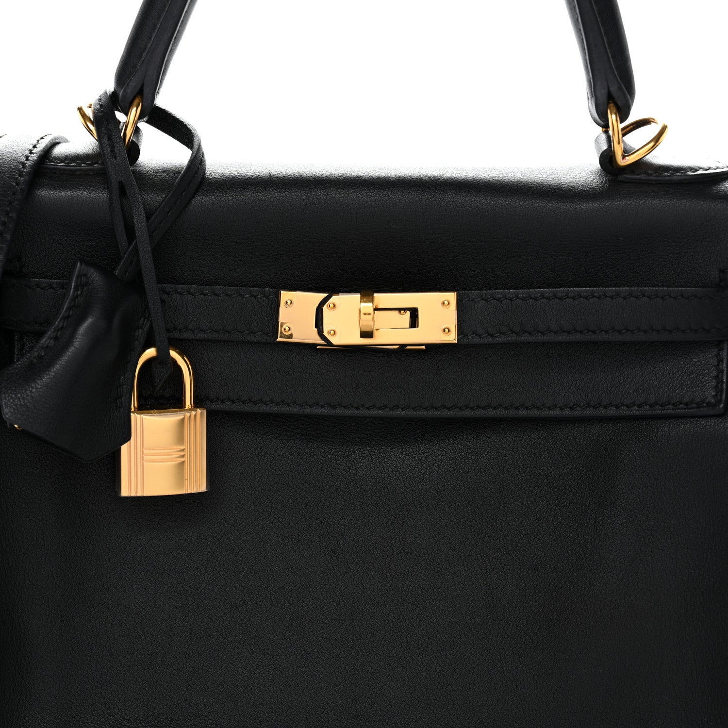Hermes Swift Kelly Retourne 25 Black 8 of 13