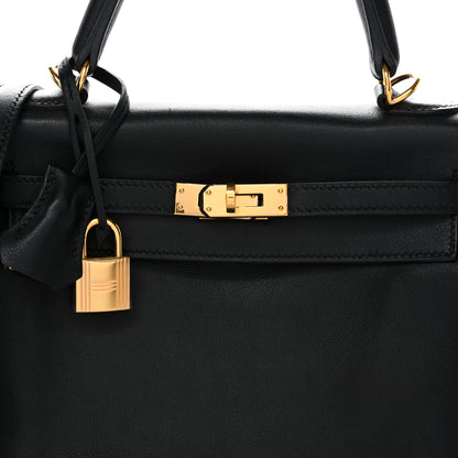 Hermes Swift Kelly Retourne 25 Black 8 of 13