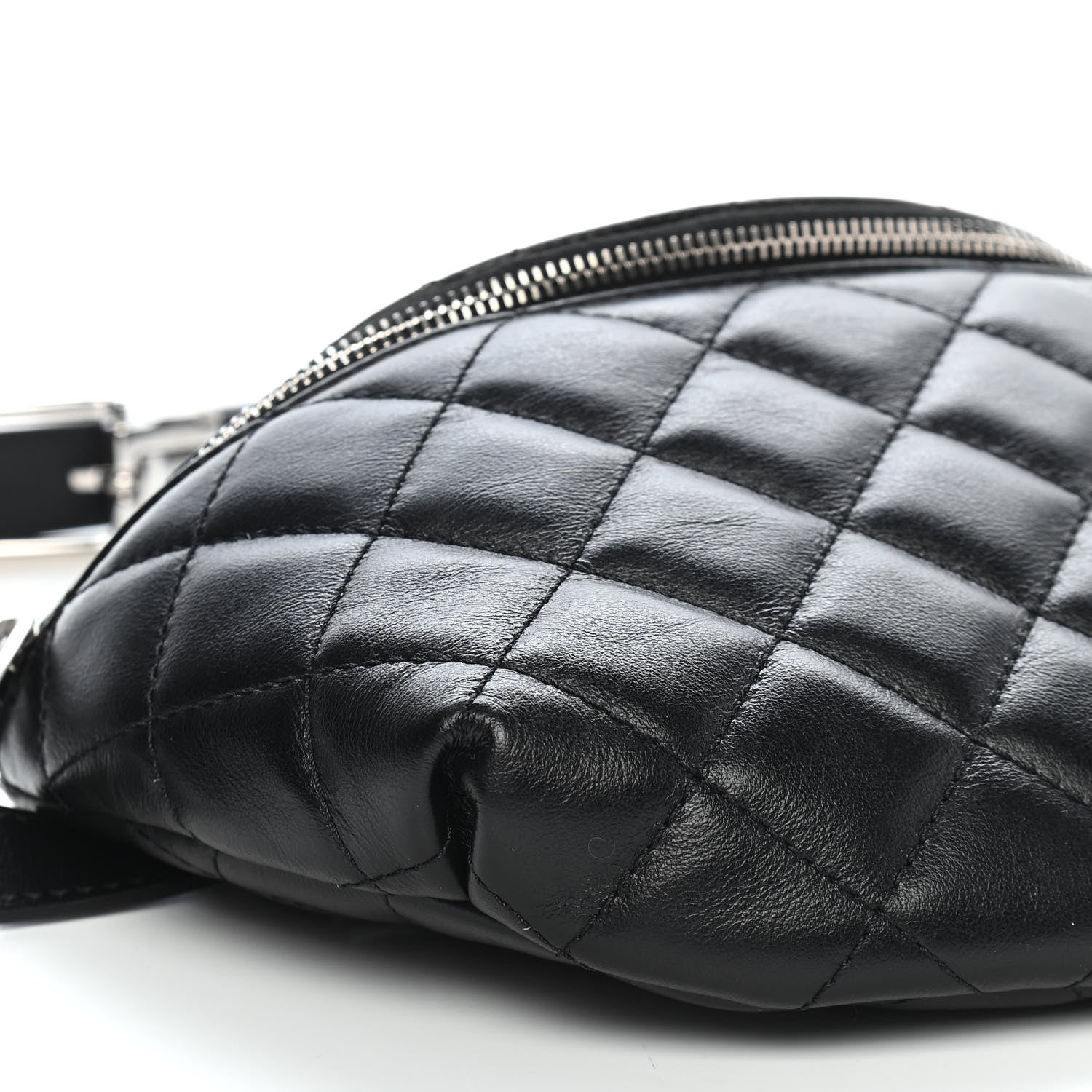 Chanel Calfskin Quilted Waist Belt Bag Black 8 of 9