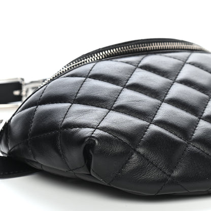 Chanel Calfskin Quilted Waist Belt Bag Black 8 of 9